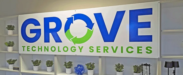 Grove Technology Services sign at the office